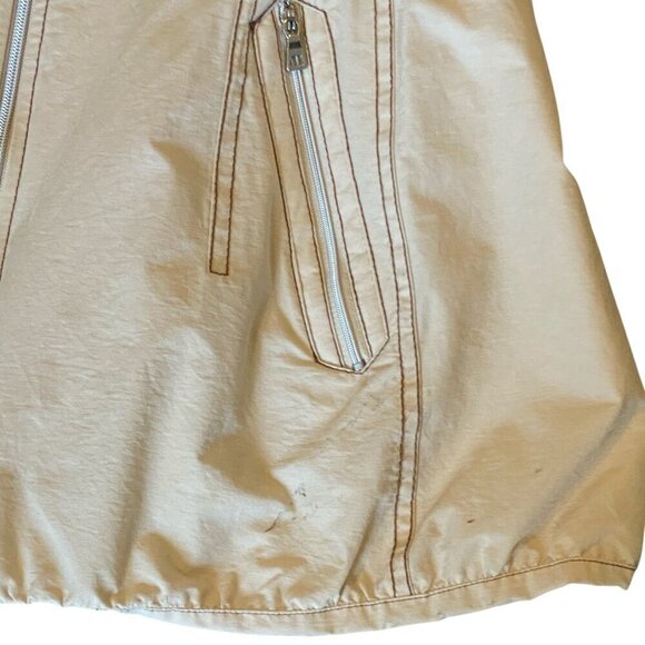Sonoma Life + Style Spring Jacket Full Zip Nipped In Smock Waist XL Beige #328B - Picture 9 of 12